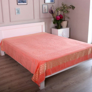 Покривало Kayra Персикове Євро 200х215см Піке Персиковий