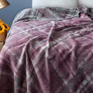 Плед бавовняний Pupilla 200х220 см Фуксія