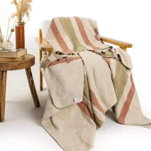 Плед бавовняний Pupilla Фіона 200х220 см Бежевий