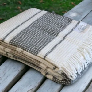 Плед Aksu 160×220 см Vera Bej Сірий