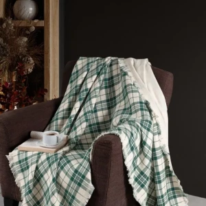 Плед бавовняний First Choice 240х220 см Зелений