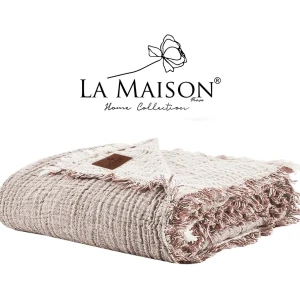 Муслінове покривало Maison La Selin – Євро 230×240 Муслін Бежевий