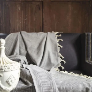 Плед жакардовий Issimo Декон 170х230 см Сірий