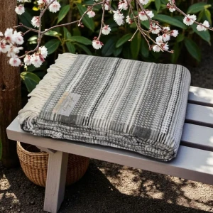 Плед бавовняний Aksu 160х220 см Сірий