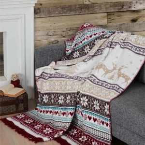 Плед бавовняний Aksu Тугезер 150х200 см Червоний