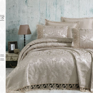 Покривало Gardine's – Helen Євро 240х260 Бежевий