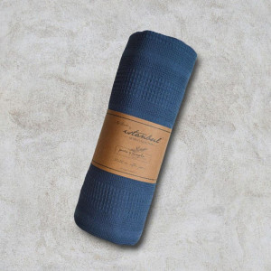 Покривало Iyi Geceler Istanbul Indigo Євро 210×230 см Бавовна Синій