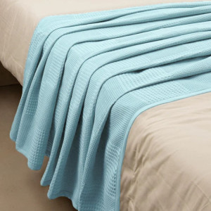 Покривало вафельне Ugurlu Charlotte 200х240 см М’ятне