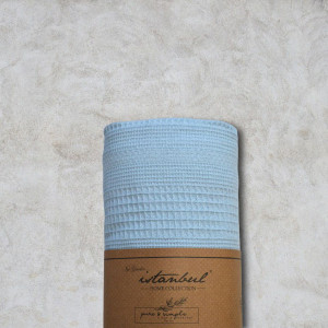 Покривало Iyi Geceler Istanbul Євро 210×230 см Бавовна Блакитний