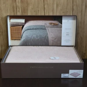 Покривало Pupilla Amazon  Євро 220 х 240 см Махра Пудровий