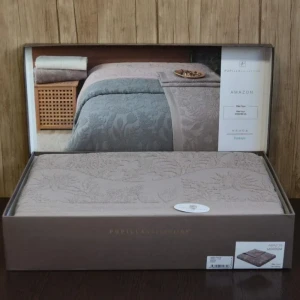 Покривало Pupilla Amazon Murdum Євро 220 х 240 см Махра Бежевий