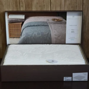 Покривало Pupilla Amazon Євро 220 х 240 см Махра Кремовий