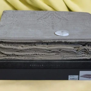 Покривало Pupilla Violet Kahve Євро 220 х 240 см Махра Бежевий