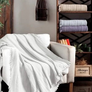 Плед вафельний First Choice 220х240 см Білий