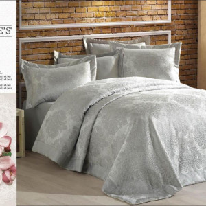 Покривало Gardine's Diva Євро 240х260 см Сірий