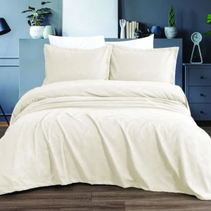 Покривало Modabox Belkis Євро 240х260 см Шеніл Кремовий