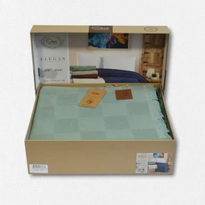 Покривало Sikel Elegan Євро 210×240 см Бавовна Зелений