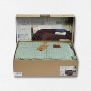 Покривало Sikel Carel Євро 210×240 см Бавовна Зелений