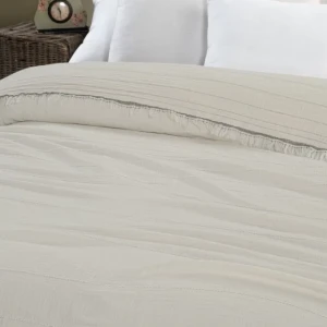 Муслінове покривало Sikel Izgi Двоспальний 220×240 Муслін Білий