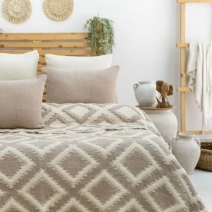 Покривало муслінове Saheser 240 х 260 см Бежеве