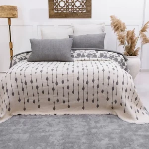 Муслінове покривало Saheser Sole Євро 240 х 260 см Муслін Антрацит