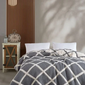 Муслінове покривало MOSS Ivory Muslin Євро 230 х 250 см Муслін Синій