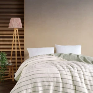 Муслінове покривало MOSS Exclusive Muslin Євро 230 х 250 см Муслін Зелений