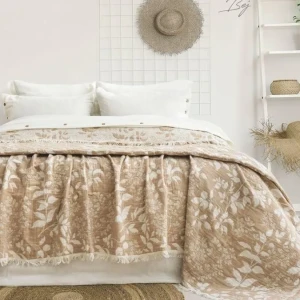 Муслінове покривало Saheser Amore Євро 240 х 260 см Муслін Бежевий