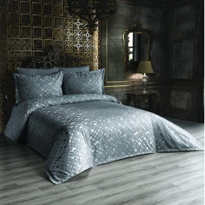 Покривало Moda Box Modabox Sezen Євро 240х260 см Шеніл Антрацит