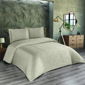 Покривало Moda Box Modabox Nida Євро 240х260 см Шеніл Бежевий