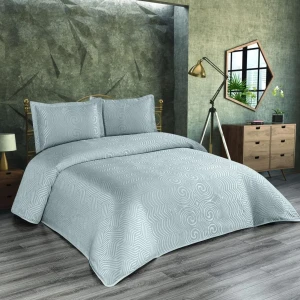 Покривало Moda Box Modabox Nida Євро 240х260 см Шеніл Сірий