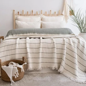 Покривало муслінове Saheser Санте 160 х 240 см Зелене