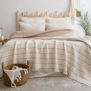 Покривало муслінове Saheser Санте 220 х 240 см Бежеве