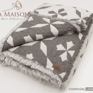 Покривало муслінове La Maison 1 220 х 240 см Антрацит