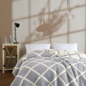 Муслінове покривало Charlotte Exclusive Євро 230 х 250 см Муслін Сірий