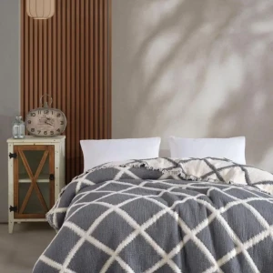 Муслінове покривало Charlotte Exclusive Євро 230 х 250 см Муслін Синій