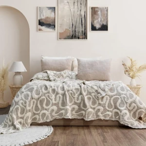 Муслінове покривало Saheser Mervis Євро 240 х 260 см Муслін Бежевий