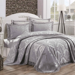 Покривало Gardine's Diana Євро 240х260 см Сірий